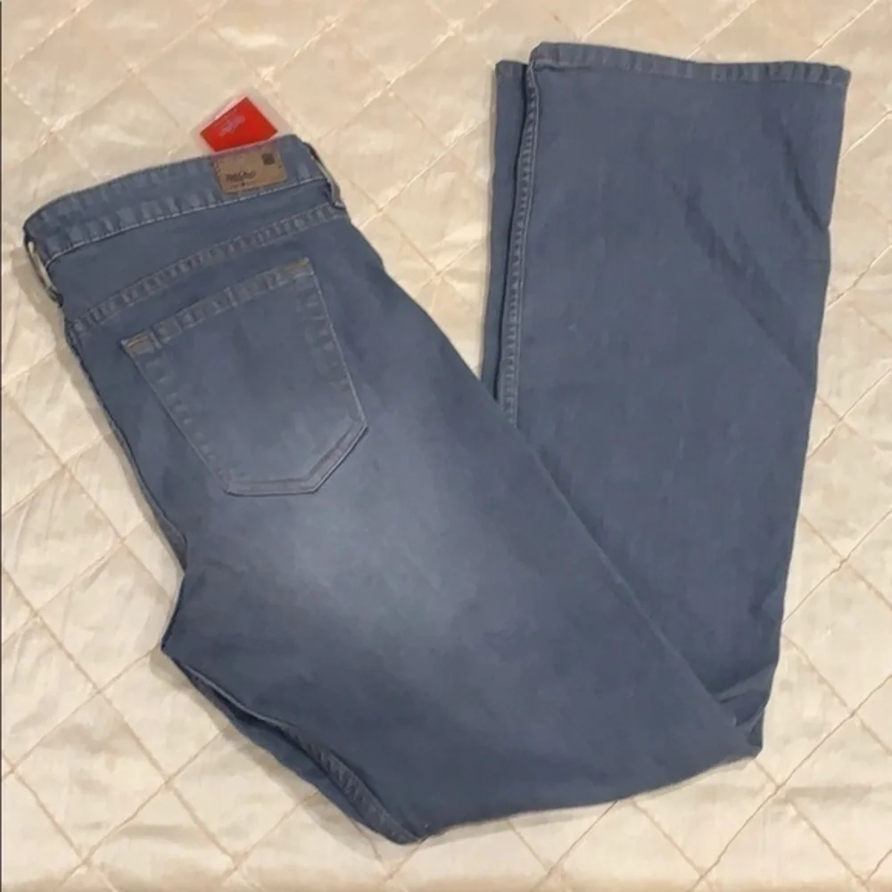 Vintage Sandblasted Grey Flare Jeans - Picture 2 of 6